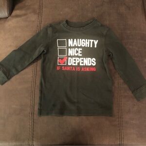 Carter’s Christmas Shirt Dark Green Size 4T